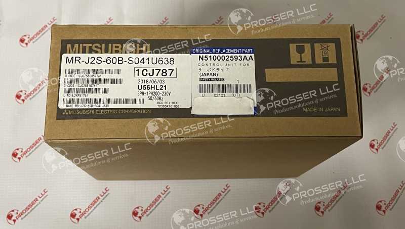 CONTROL UNIT FOR MOTOR (CM602, X-AXIS)MR-J2S-60B-S041U638 N510002593AA