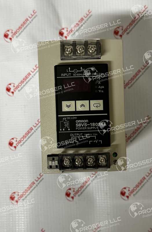 POWER SUPPLY 24VDC OMRON S8VS-18024A 