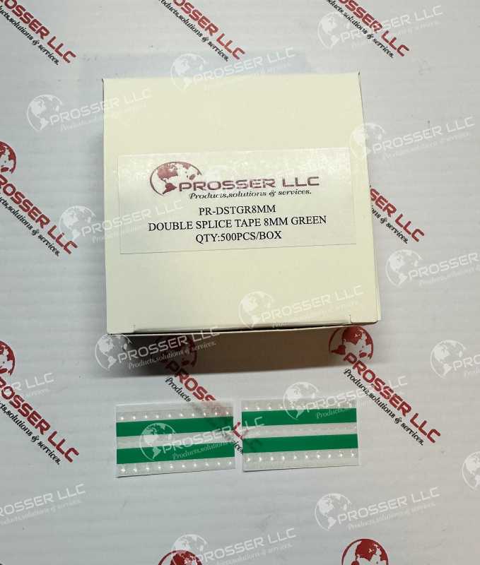 DOUBLE SPLICE TAPE 8MM GREEN 500 PCS BOX PR-DSTGR8MM 