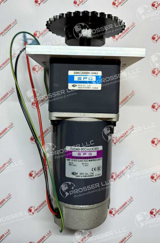 HELLER DC Motor S9D80-90CH(OC85) & Gear Head S9KC200BH-A448