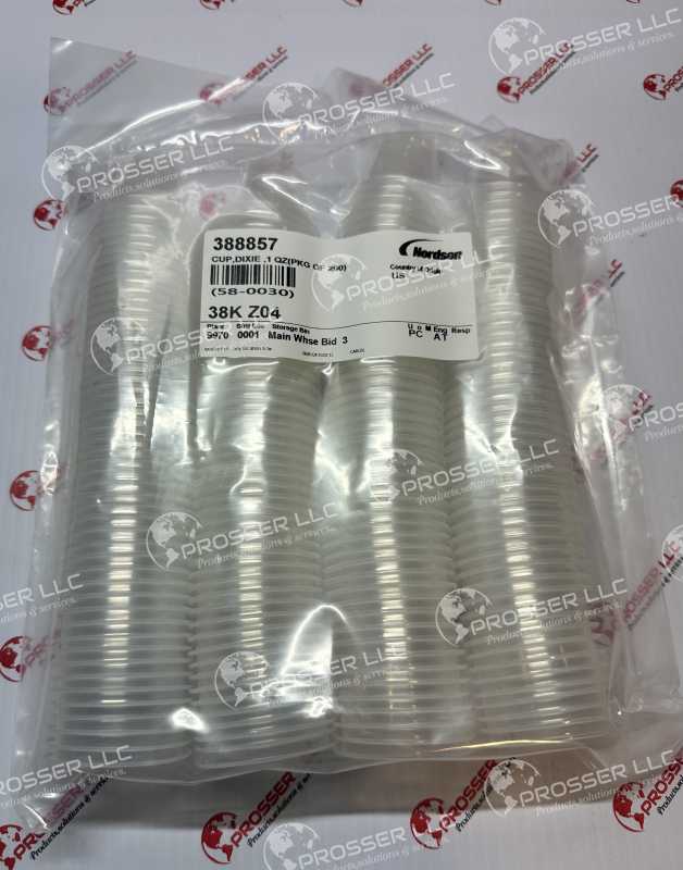 CUP DIXIE 1OZ 1 PACK 200 PCS NORDSON 388857 