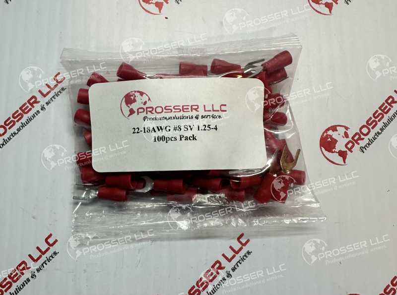 #8 SV 1.25-4 100pcs Pack 22-18AWG 