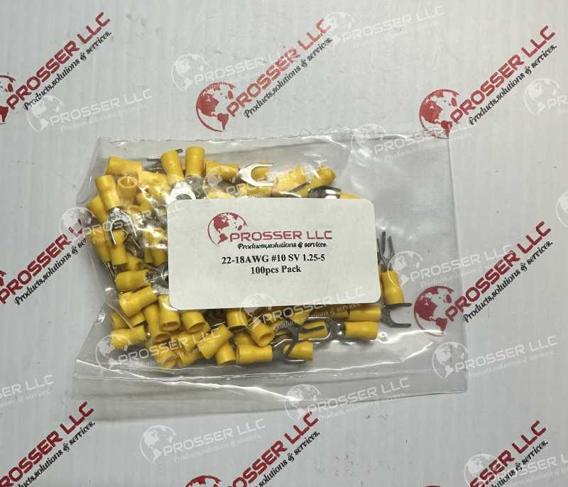 #10 SV 1.25-5 100pcs Pack 22-18AWG 