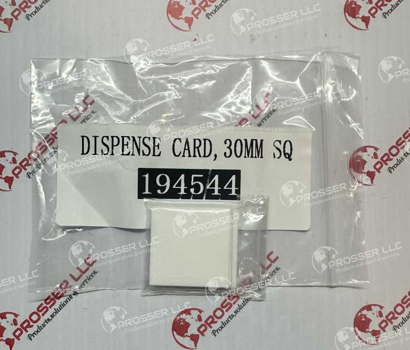 Dispense card 30mm SQ Nordson 194544 