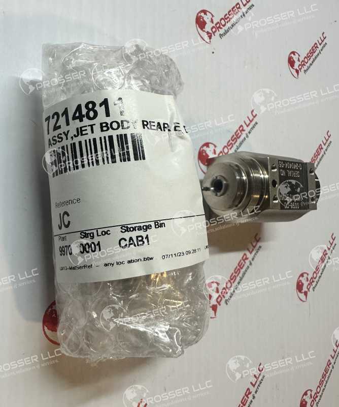 Assy jet body rear DJ-9500 Nordson 7214811 